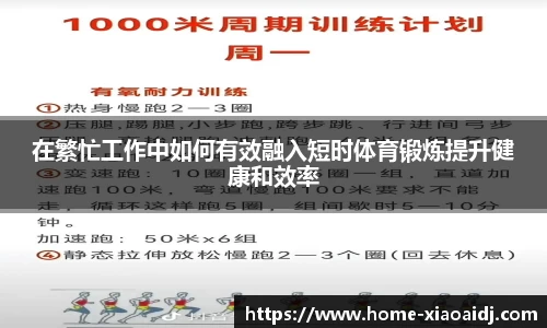 在繁忙工作中如何有效融入短时体育锻炼提升健康和效率
